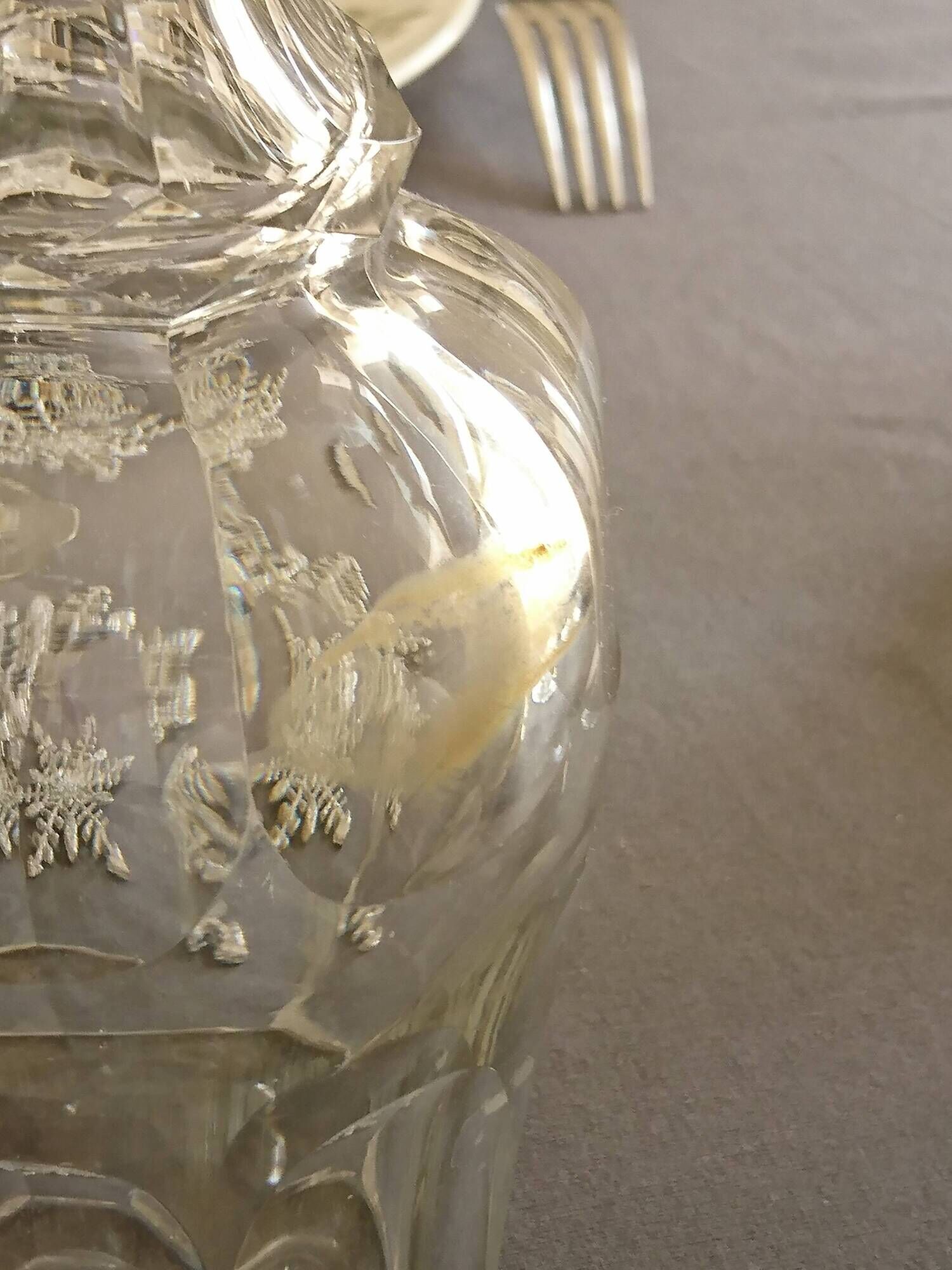 Old bottle with its cap