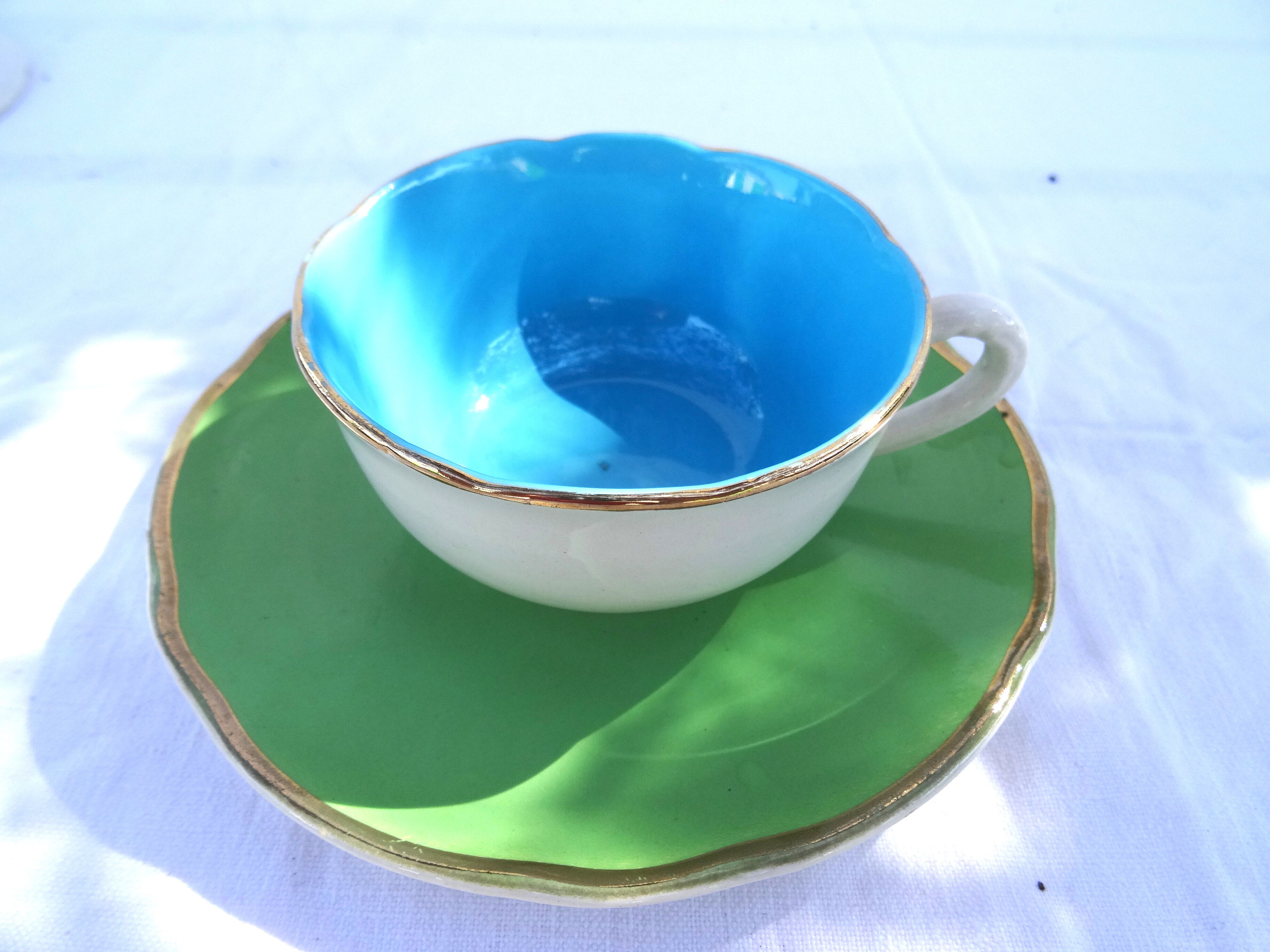 Digoin Sarreguemines 5 cup coffee cup set