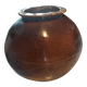 Antique brown glazed ceramic vase