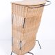 Vintage rattan and metal bar, 60s