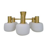 Mid-century brass ceiling light ASEA Sweden, 1950s
