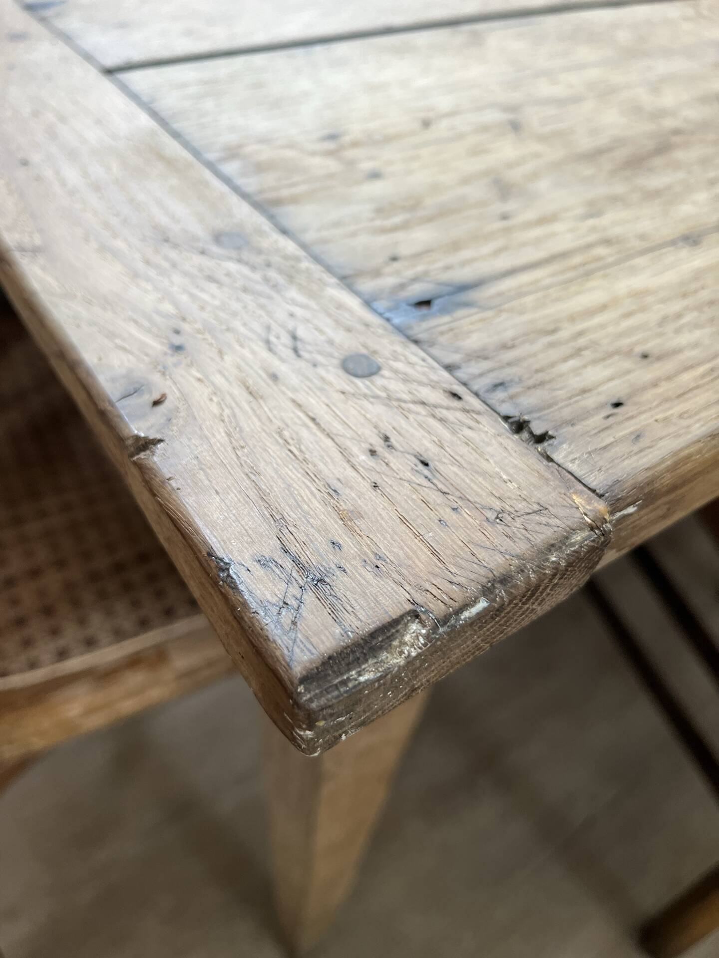 Oak farmhouse table