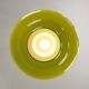 Lampe à Suspension Mid-Century en Verre Vert et Laiton, Italie