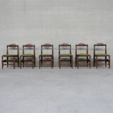 Set of six chairs by Guillerme et Chambron