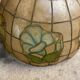 Nacre suspension and cloisonné brass Art Deco