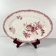 Oval dish "Fontange" Sarreguemines, red, 1920-1950