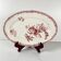 Oval dish "Fontange" Sarreguemines, red, 1920-1950