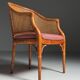Set of 4 vintage faux bamboo chairs