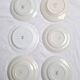 Assiettes plates bleu vintage