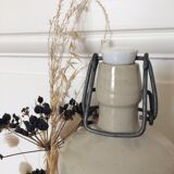 Bouteille en grès vernissé beige