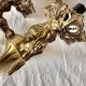 Pair of gilded brass wall lights - Louis XVI style