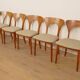 6 chaises de salle à manger | Koefoeds Hornslets | Niels Koefoed | Modèle Peter | Teck