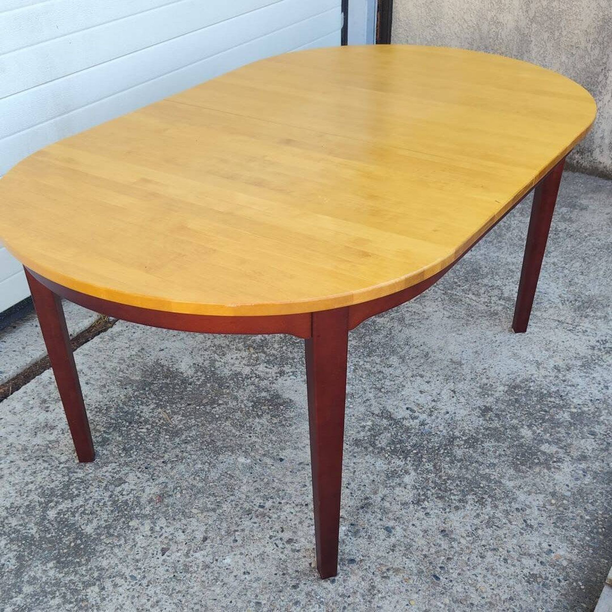 Table à manger scandinave extensible attribuée à Hans Ehrlin pour Tranås, 1980