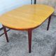 Scandinavian extendable dining table attributed to Hans Ehrlin for Tranås, 1980.