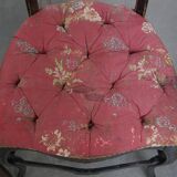 Set of 4 antique French Napoleon III chairs inlaid with mother-of-pearl