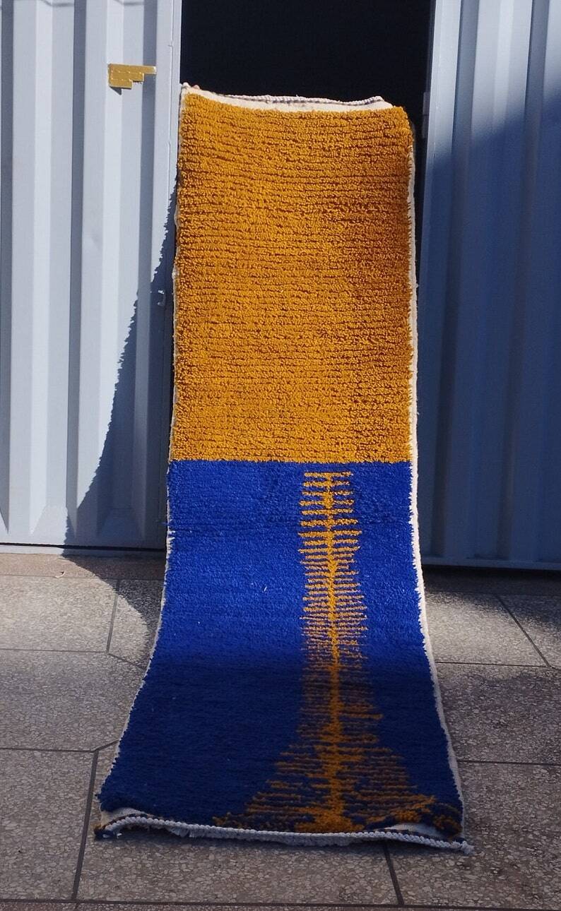 Wool hallway rug 350cm x 70cm