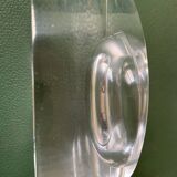 Solid crystal ashtray signed "sevres"