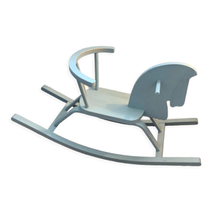Cheval à bascule vintage en bois