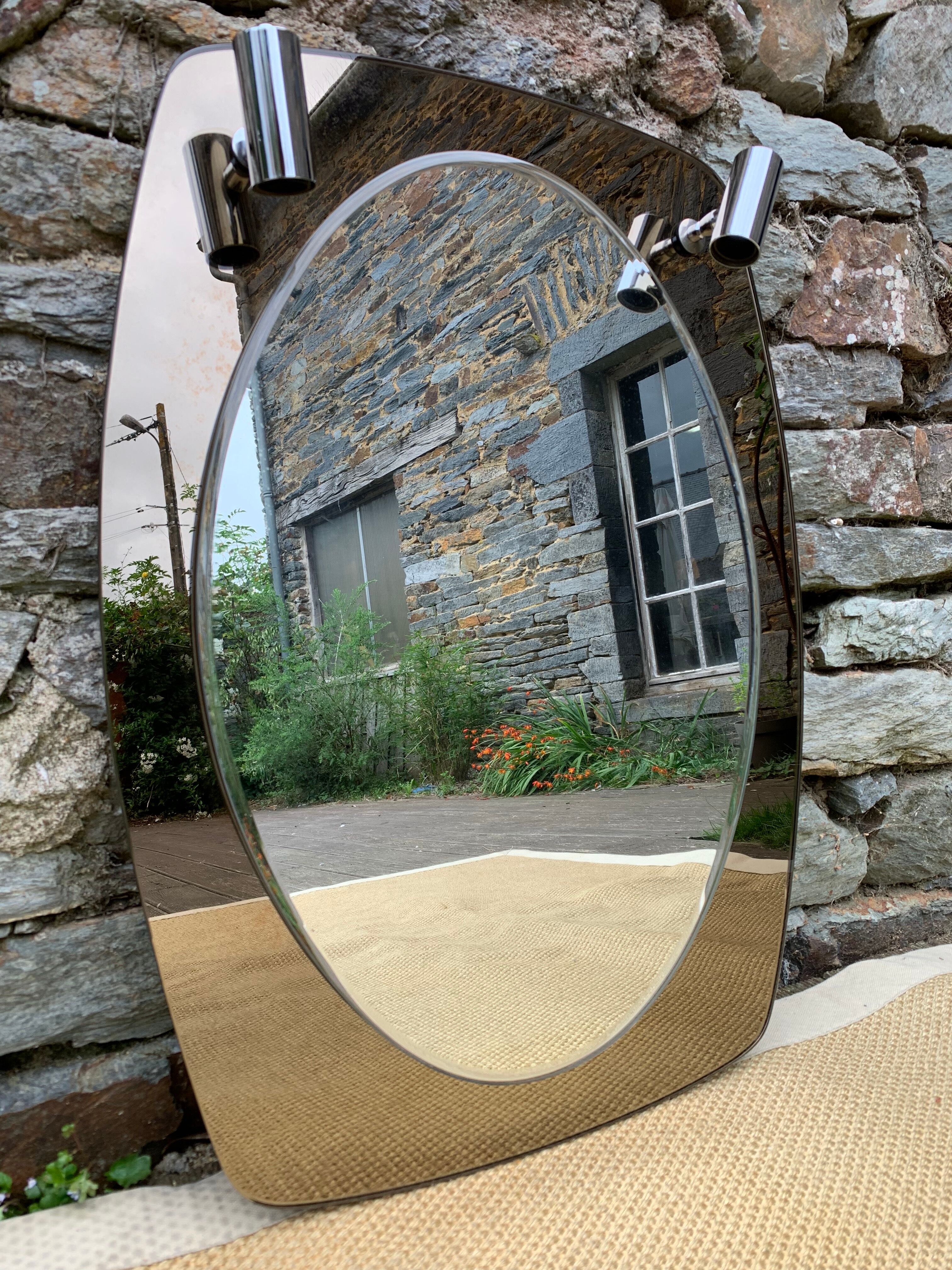 Mirror double tint Veca 70s 52X71cm