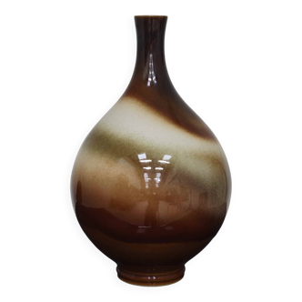 Large brown ceramic vase Ditmar Urbach 1970