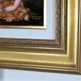 Painting Enamelled after C.Jalabert, signed R.Bonhomme – 1950