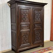 18th-century oak wardrobe