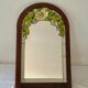 Miroir décors style vitraux 55x35cm
