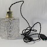 Vintage ball machine cylindrical clear glass