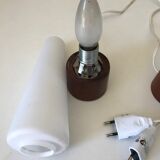 Pair of Philips teak lamps 60s