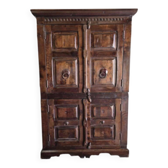 Armoire / étagère / placard de rangement vintage en bois robuste