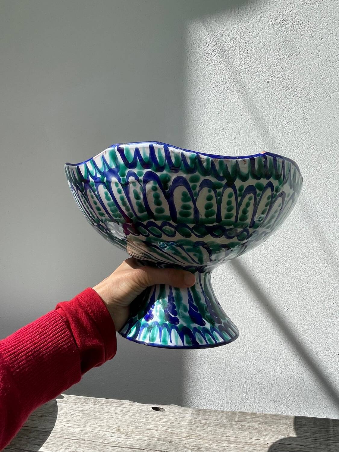 Fajalauza ceramic fruit bowl