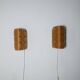 Model V155 Curved Pine Veneer Wall Lamps By Hans-Agne Jakobsson For Markaryd, Sweden 1960S