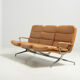Three Seater Sofa in Leather by Strässle, Switzerland - 1960's
