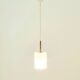 Mid Century Scandinavian Brass & Crystal Glass Ceiling Light By C.Fagerlund