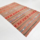 6x9 Striped Vintage Kilim Rug, Home Decor Carpet, 175x276Cm