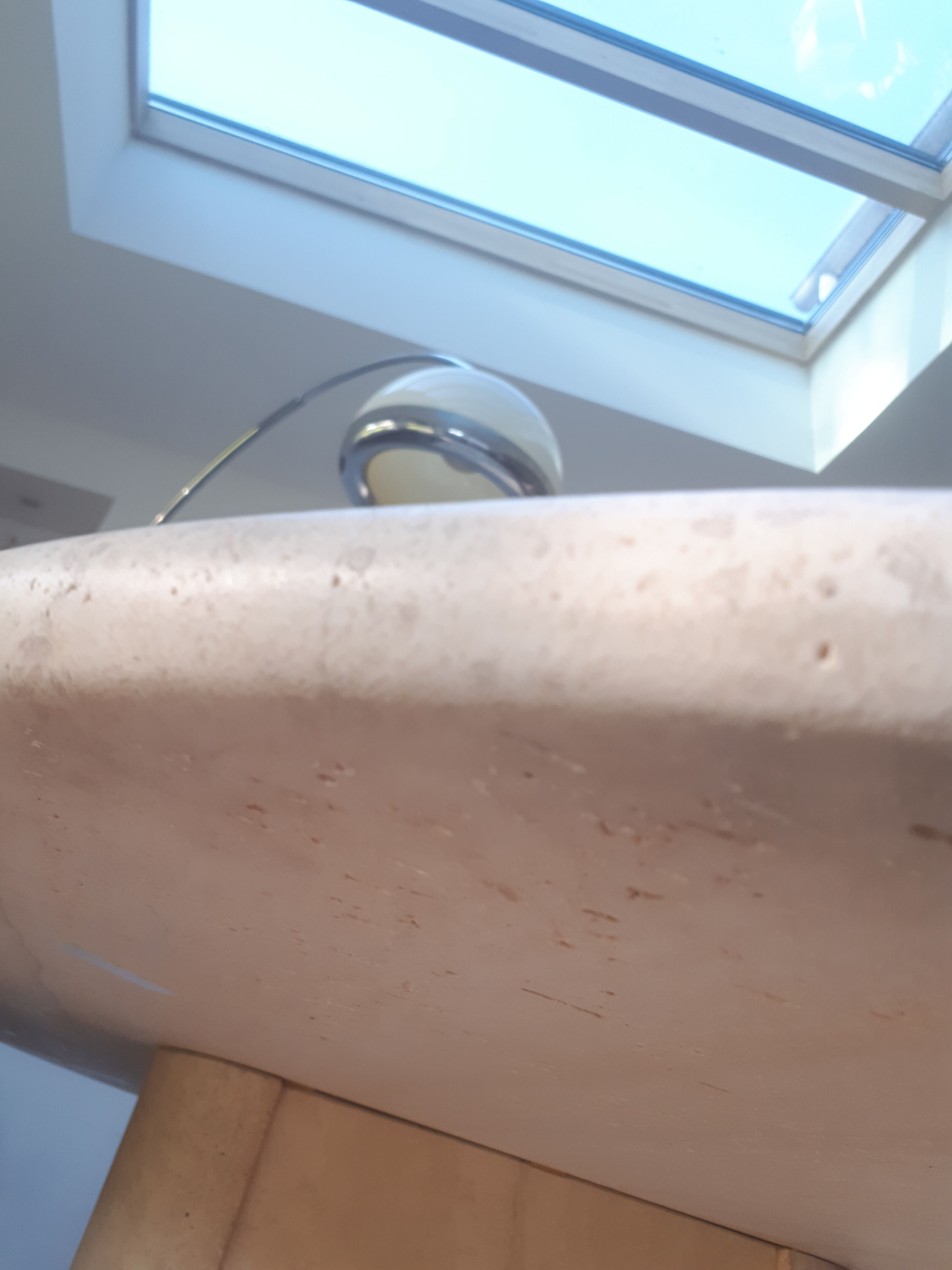 Roche Bobois travertine table