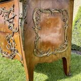 Commode marqueterie & bronze style Louis XV