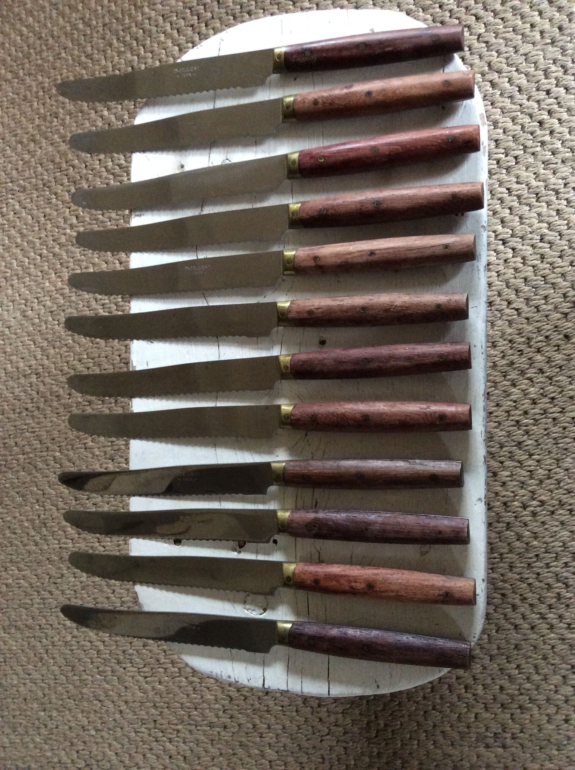 Series of 12 table knives
