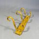 Wall coat rack Curved wood-Thonet with 3 hooks-1910 -