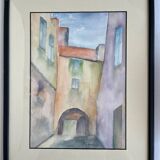 Painting: Watercolor - Portugal landscape