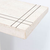 Vintage travertine console table