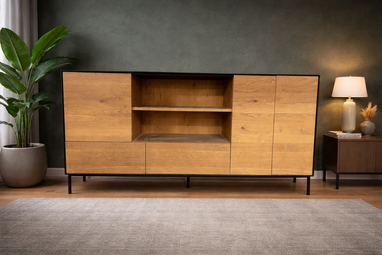 Buffet Bird Ethnicraft in solid oak