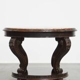 Antique French Side Table from the Early 1900s with a Marble Top