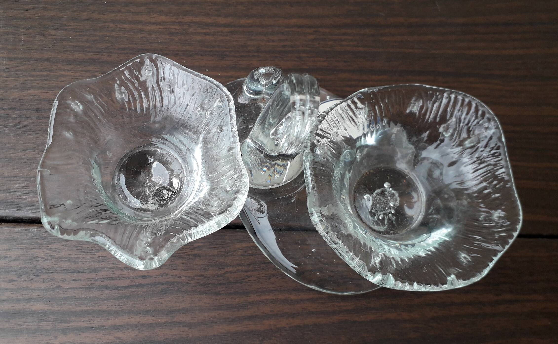 Blown glass salt cellar