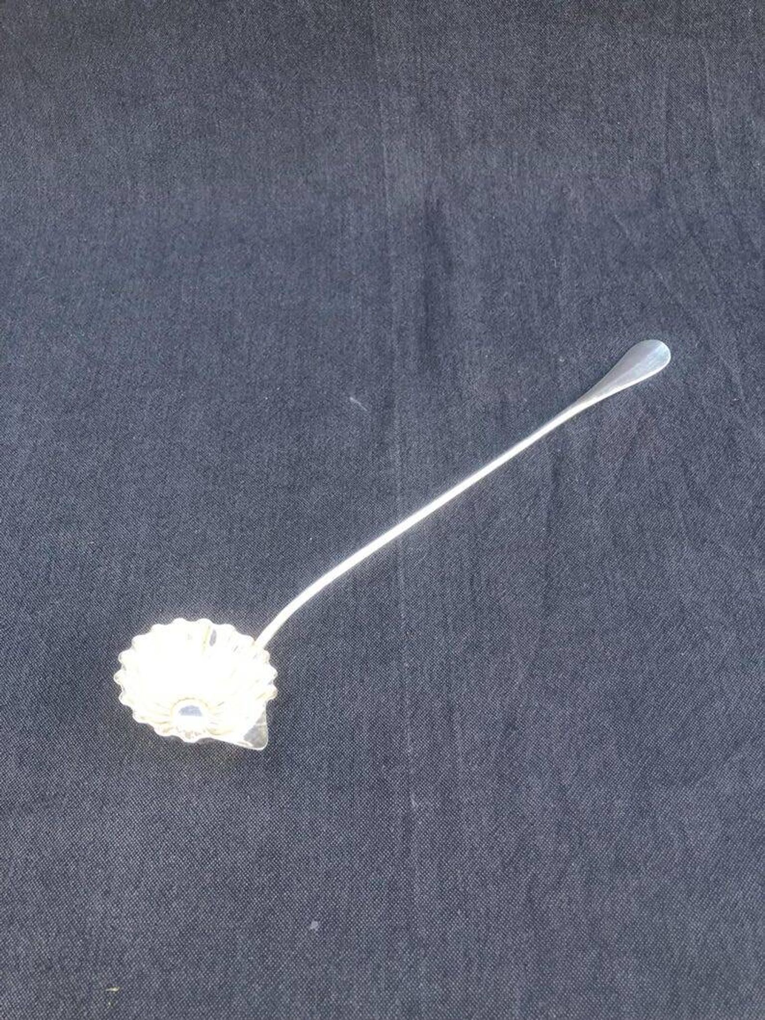 A fine silver-plated Art Nouveau sauce spoon/punch ladle, made by S.F.A.M.,