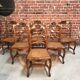 Lot 6 canned chairs