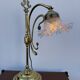 Swan neck brass lamp Art Nouveau