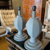Paire de lampe décorative en tôle
