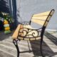 Old "Jardins de Paris" bench in Art Nouveau style (restored)