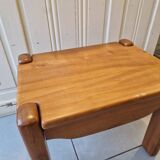 Solid elm bedside table